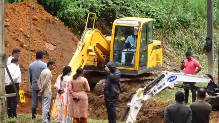 Based on a complaint that bodies were buried on the instructions of influential people in Dharmasthala,